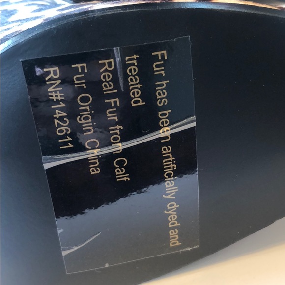 Snow Leopard Print Hair Calf Ankle Boots - Picture 6 of 11